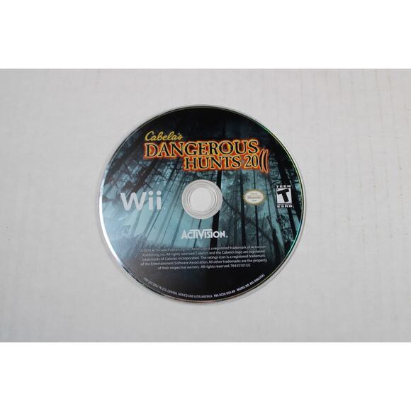 Cabela's Dangerous Hunts 2011 (Nintendo Wii, 2010) Authentic, game disk only - Picture 4 of 6